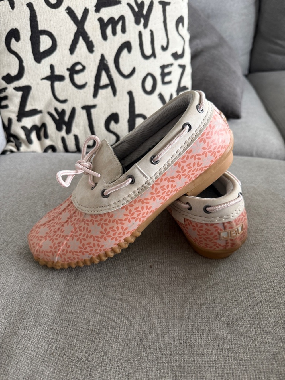 Women’s Pink Floral Waterproof Garden Shoes